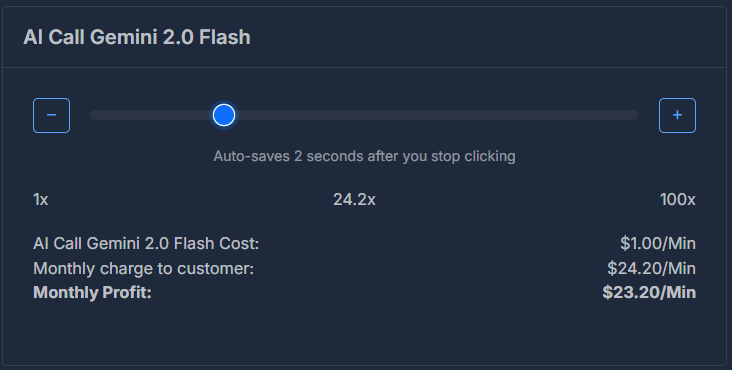 AI Call Gemini 2.0 Flash