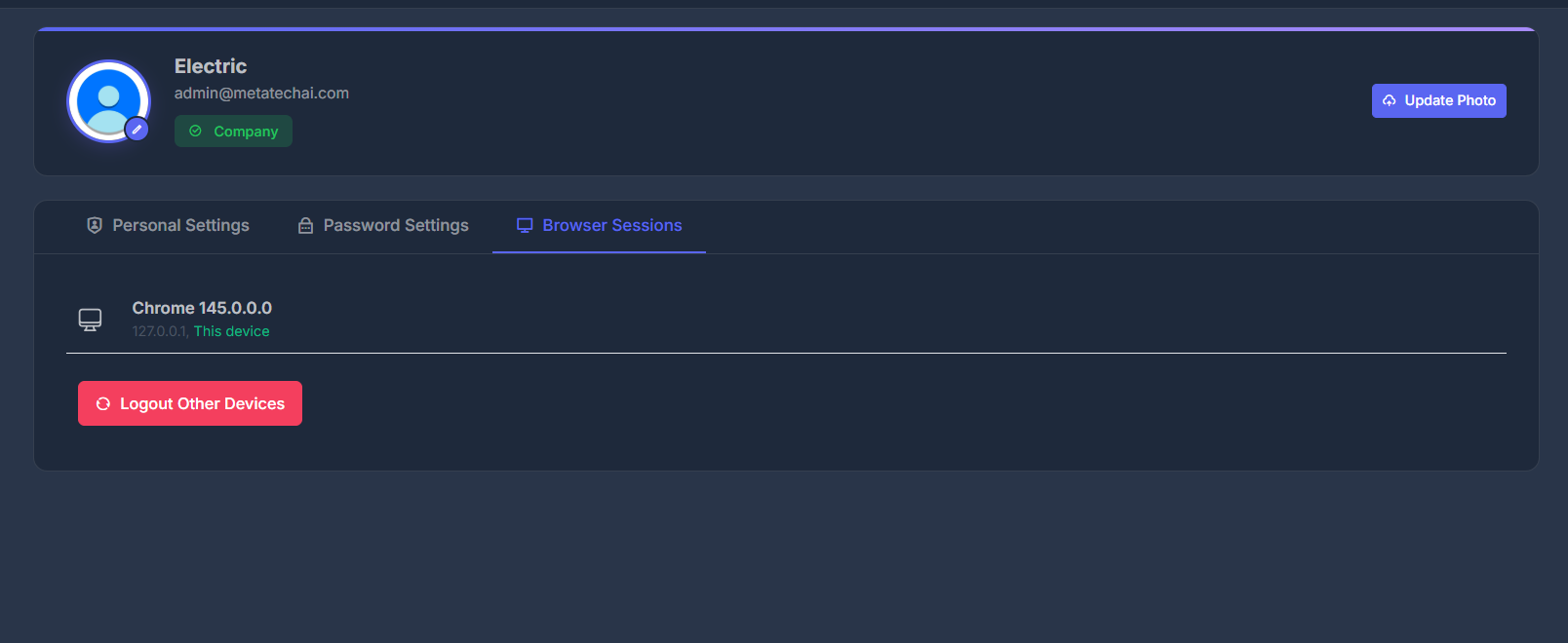 Password Settings